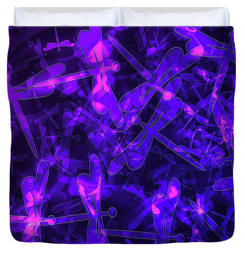 Bokeh Light Dragon Flies - Duvet Cover