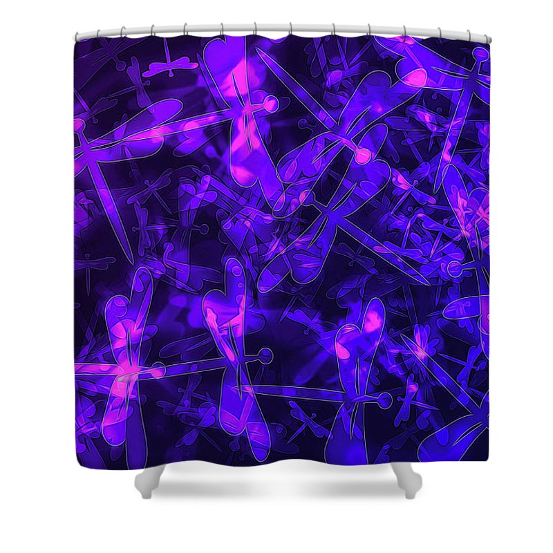 Bokeh Light Dragon Flies - Shower Curtain