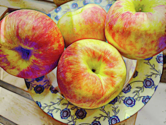 Bowl Of Apples - Art Print