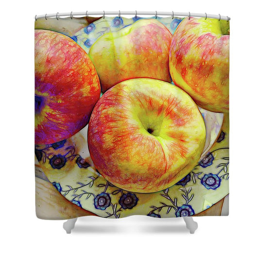 Bowl Of Apples - Shower Curtain