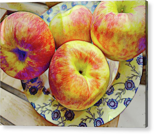 Bowl Of Apples - Acrylic Print