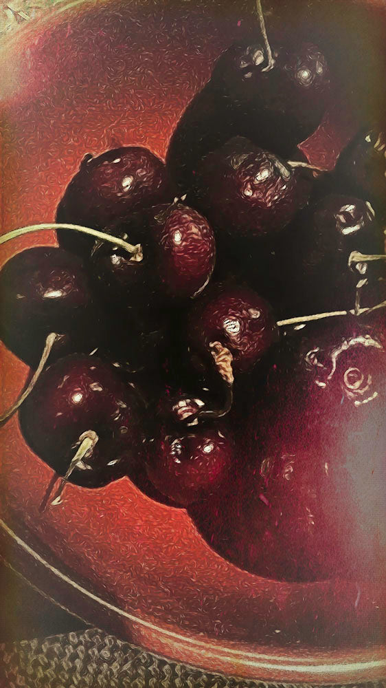Bowl Of Cherries Digital Image Download