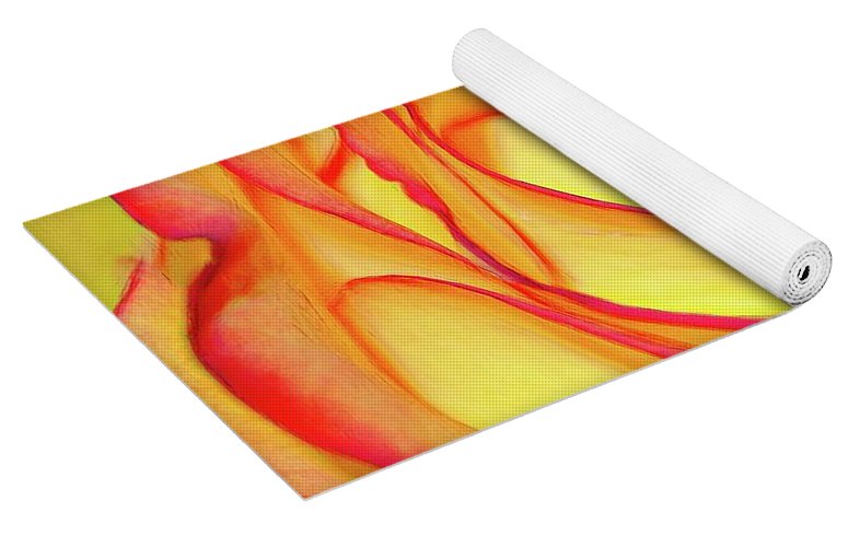 Bright Orange Rose - Yoga Mat