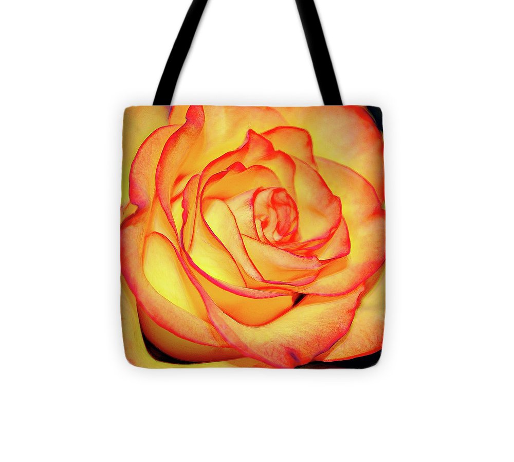 Bright Orange Rose - Tote Bag