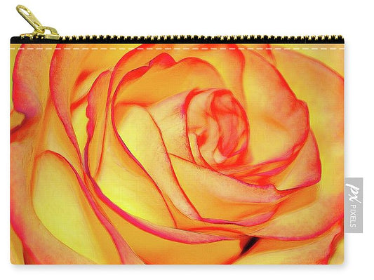 Bright Orange Rose - Carry-All Pouch