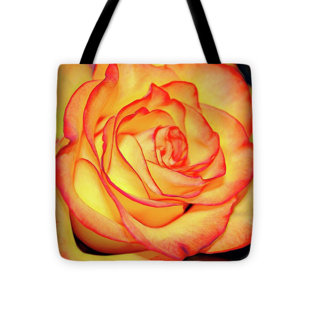 Bright Orange Rose - Tote Bag