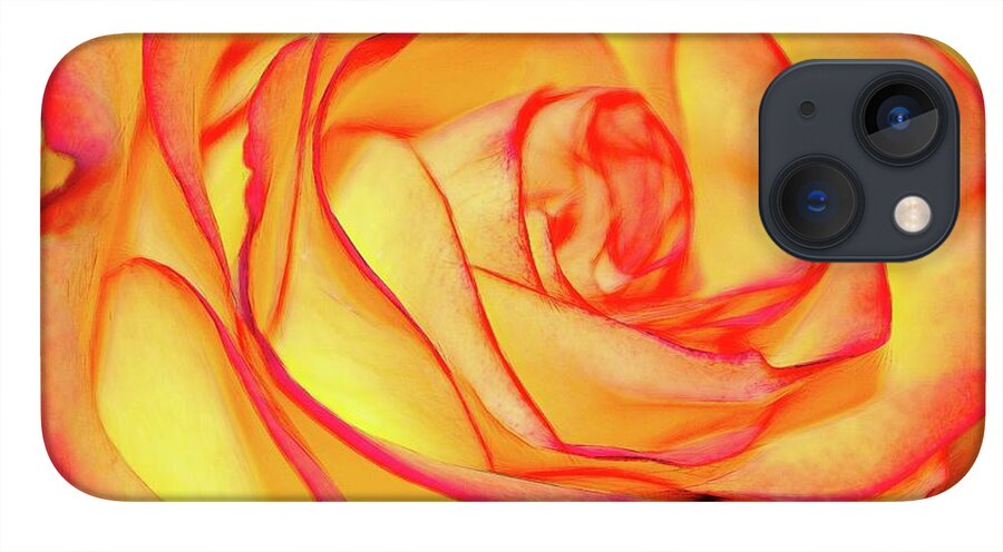 Bright Orange Rose - Phone Case