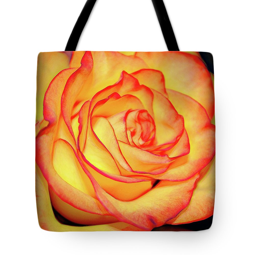 Bright Orange Rose - Tote Bag