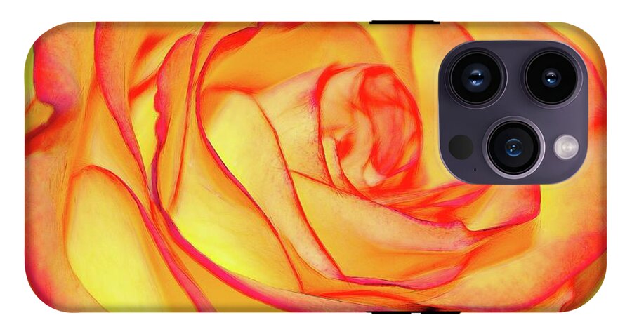 Bright Orange Rose - Phone Case