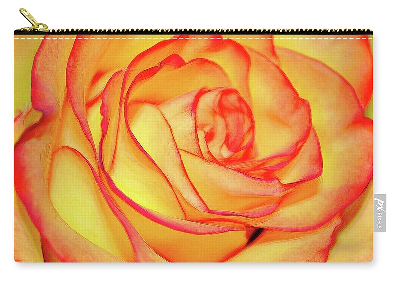 Bright Orange Rose - Carry-All Pouch