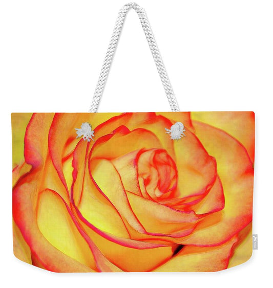 Bright Orange Rose - Weekender Tote Bag
