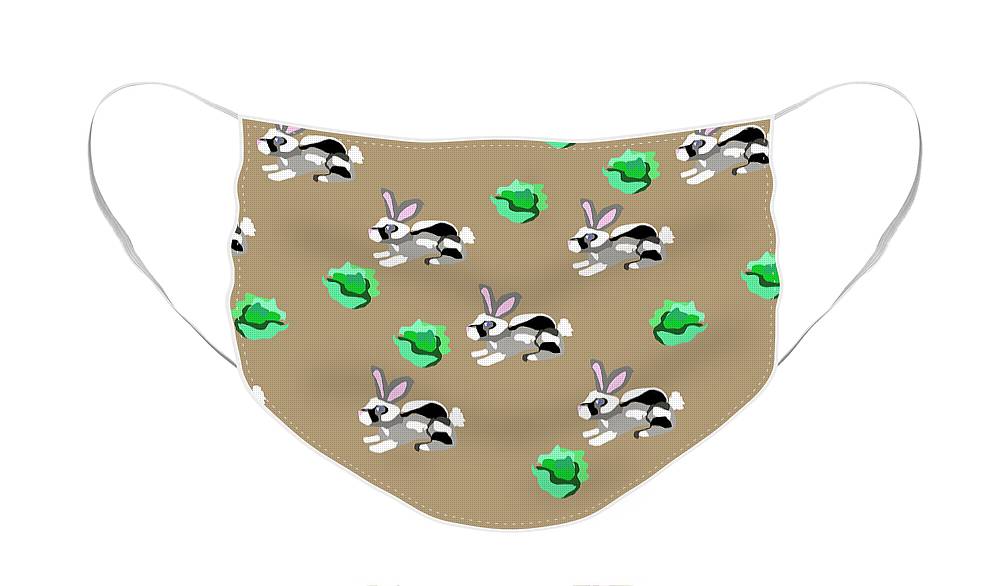 Bunnies Pattern - Face Mask