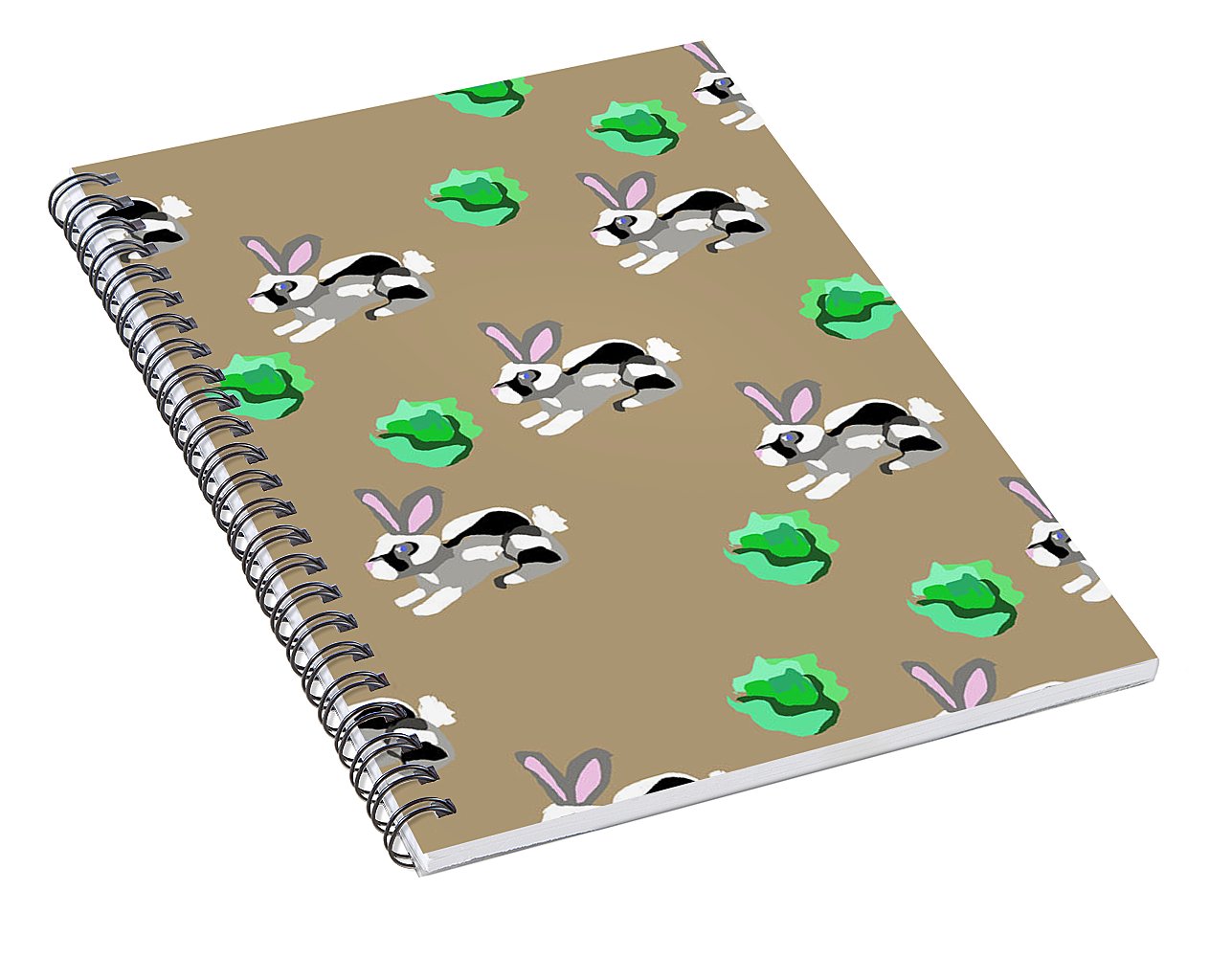 Bunnies Pattern - Spiral Notebook