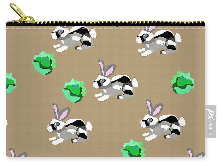 Bunnies Pattern - Carry-All Pouch