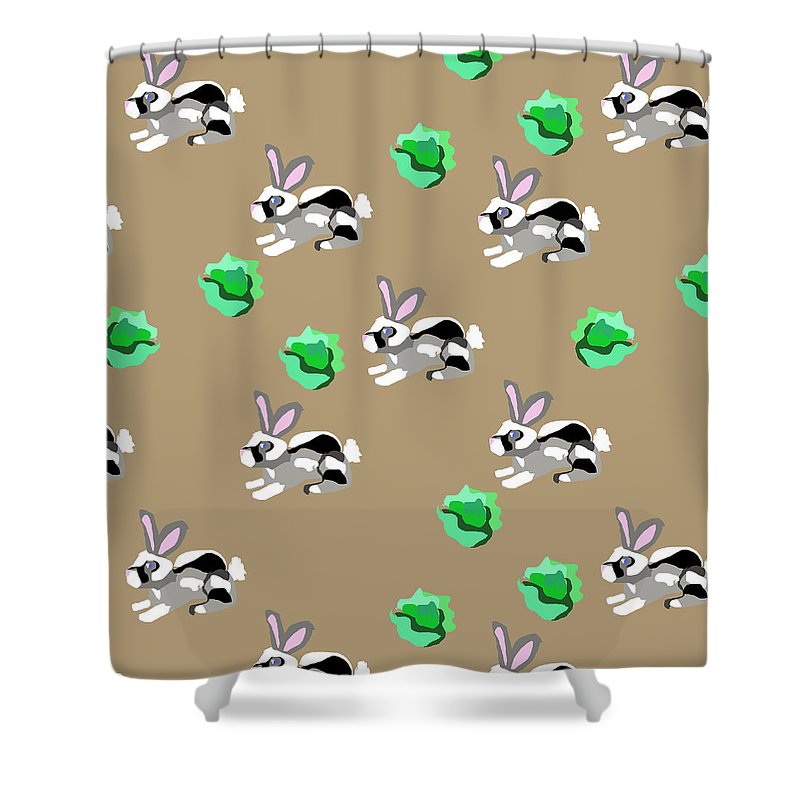 Bunnies Pattern - Shower Curtain