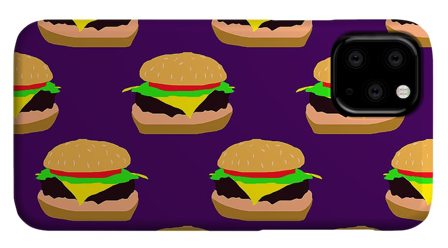 Burger Pattern - Phone Case