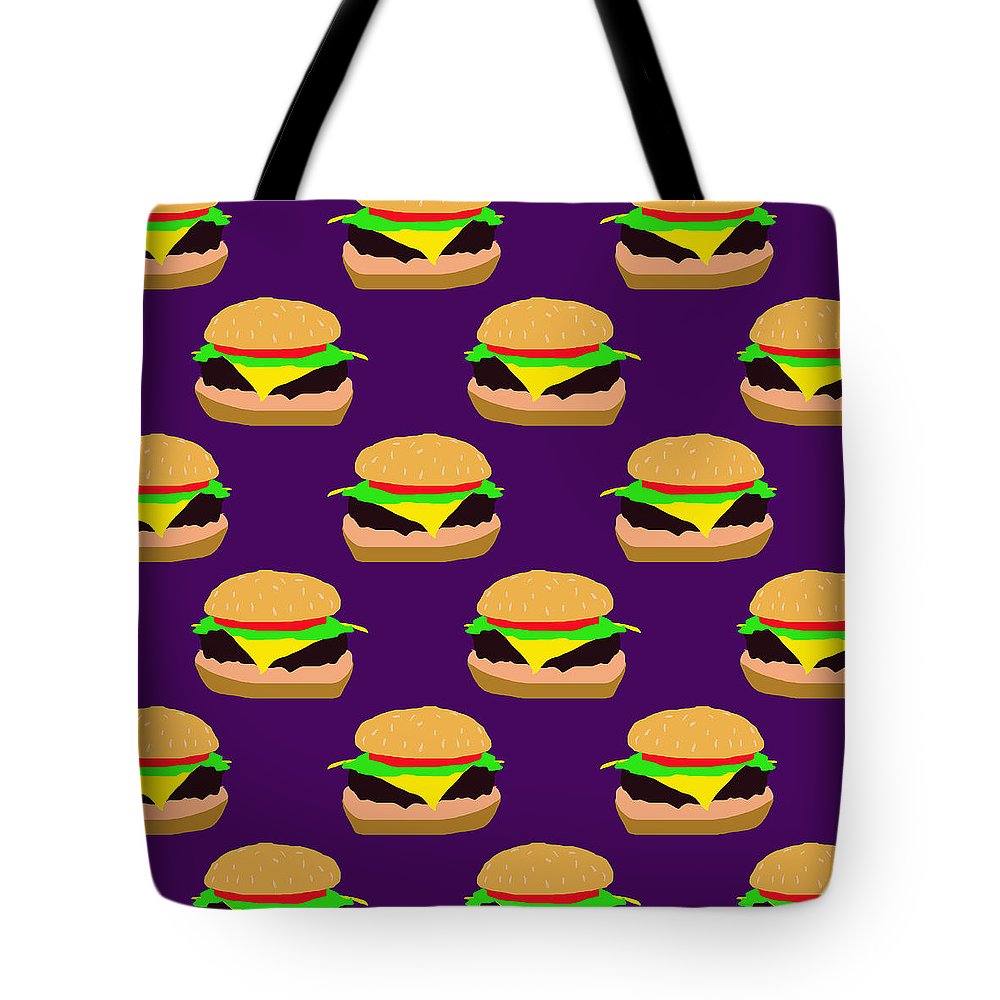 Burger Pattern - Tote Bag