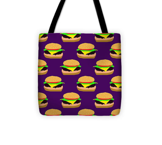 Burger Pattern - Tote Bag