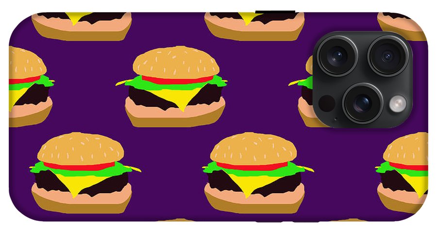 Burger Pattern - Phone Case
