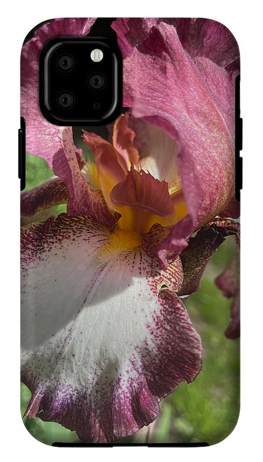 Burgundy iris - Phone Case