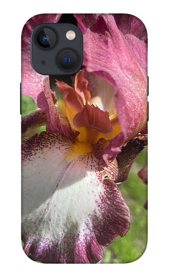 Burgundy iris - Phone Case