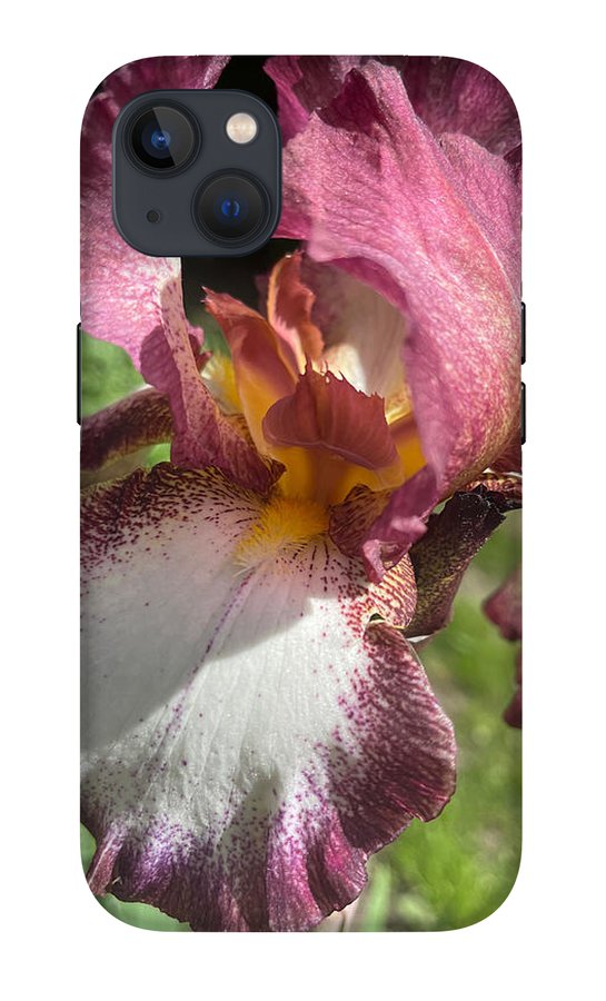 Burgundy iris - Phone Case