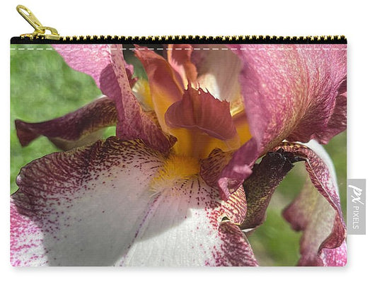 Burgundy iris - Carry-All Pouch