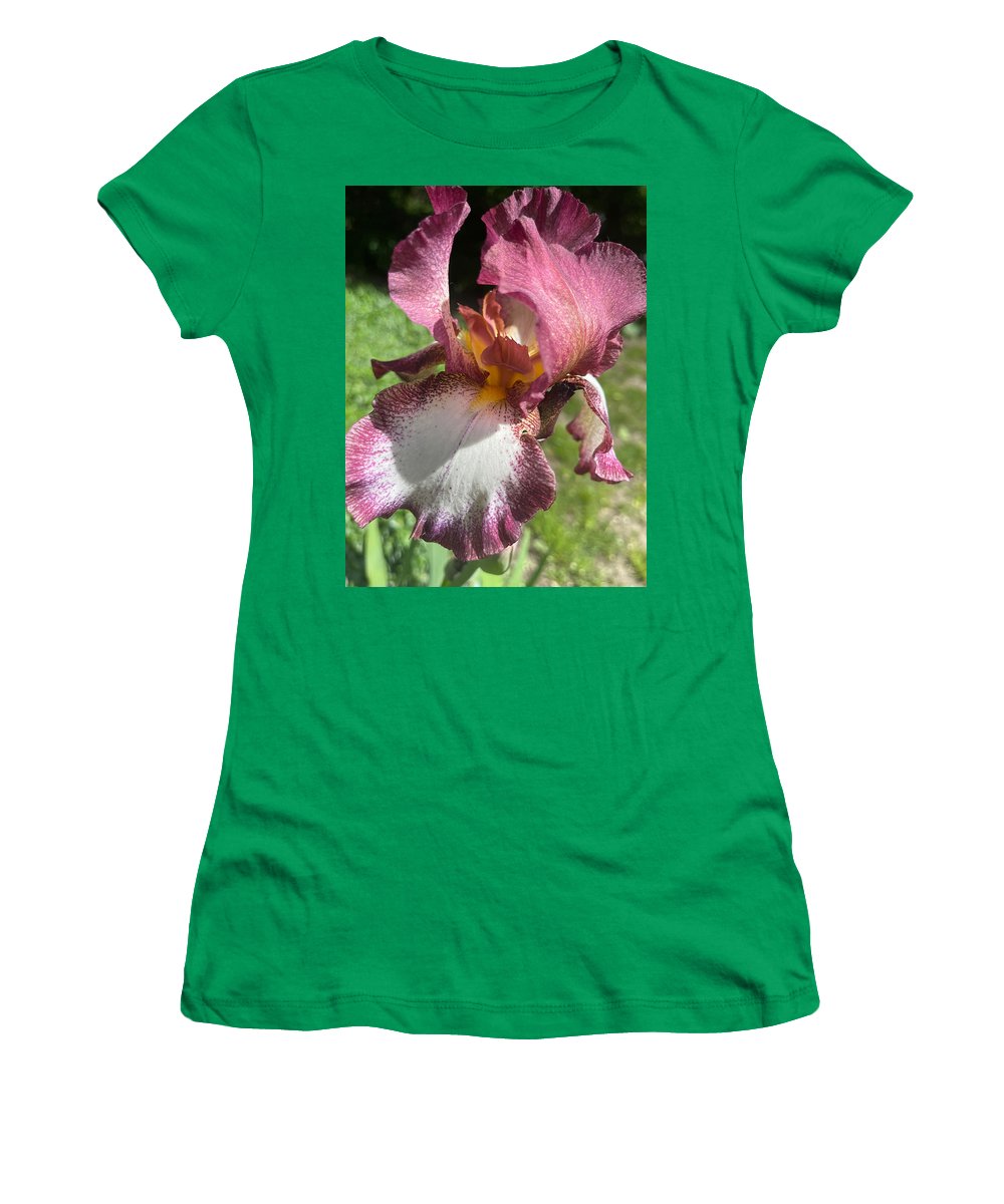 Burgundy iris - Women's T-Shirt