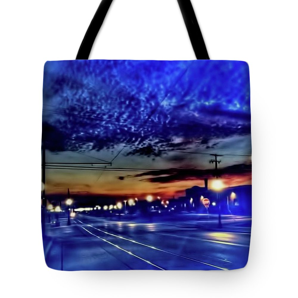 Bus Stop Sunrise - Tote Bag