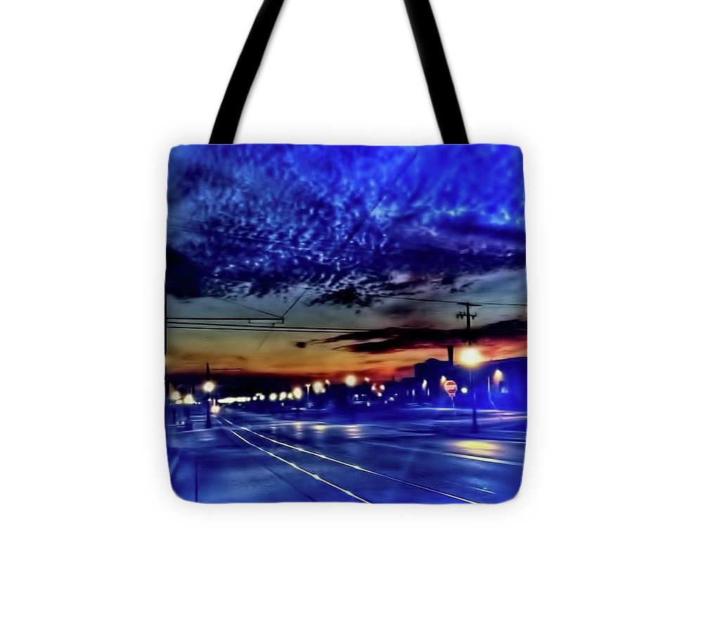 Bus Stop Sunrise - Tote Bag