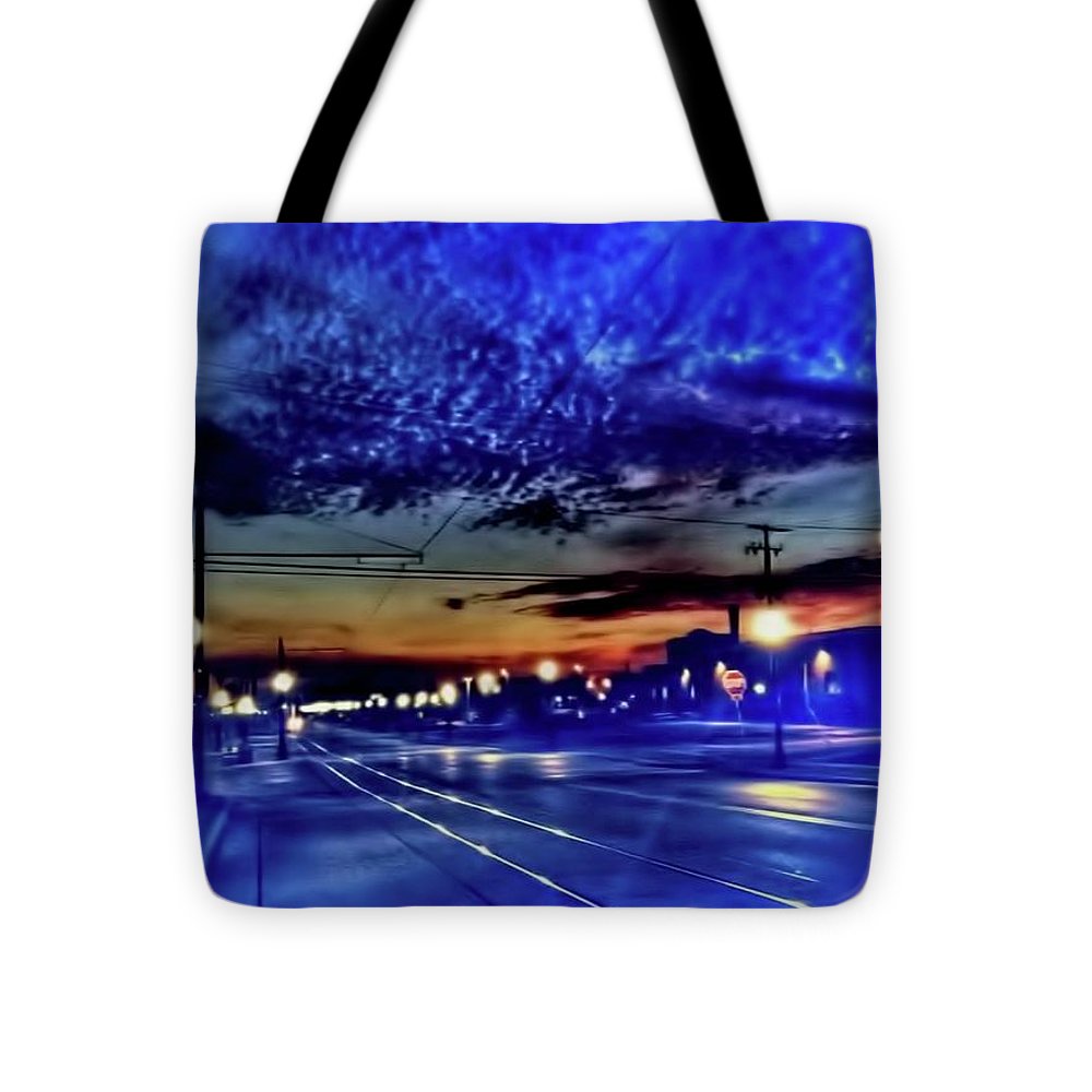 Bus Stop Sunrise - Tote Bag