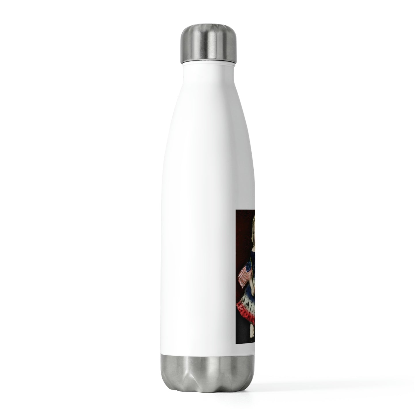 Civil War Girl with Flag 20oz Insulated Bottle