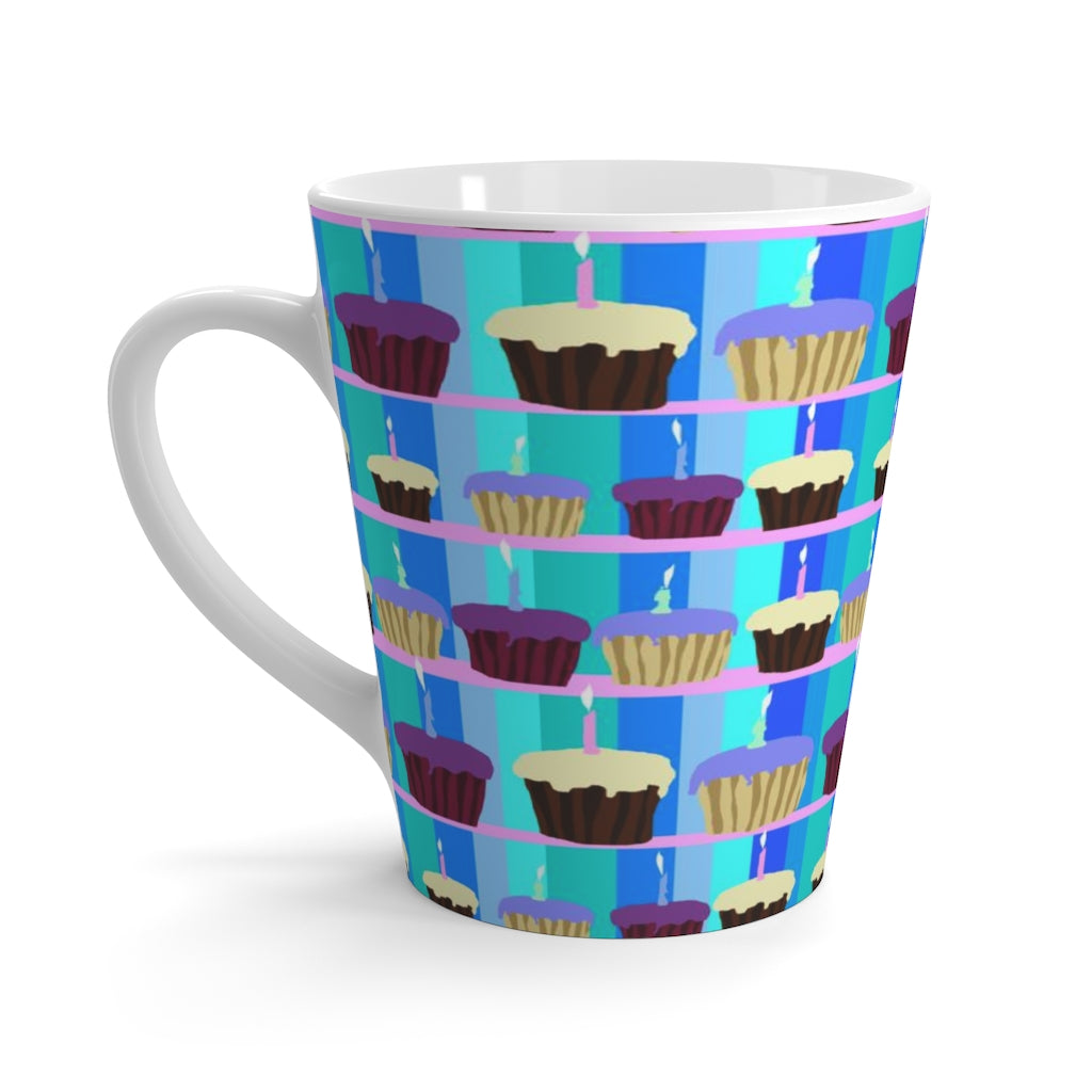 Birthday Cupcakes Latte mug