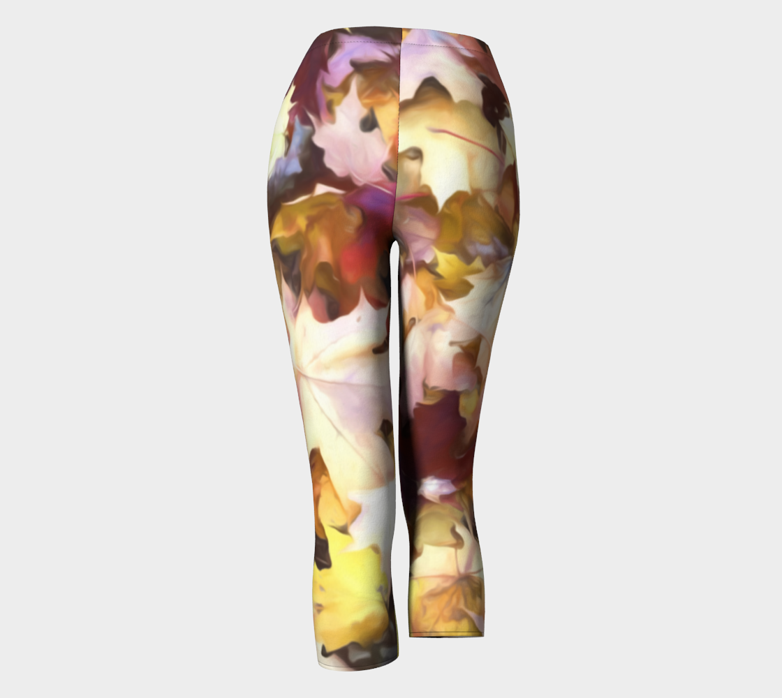 Fall leaves Bright Capris