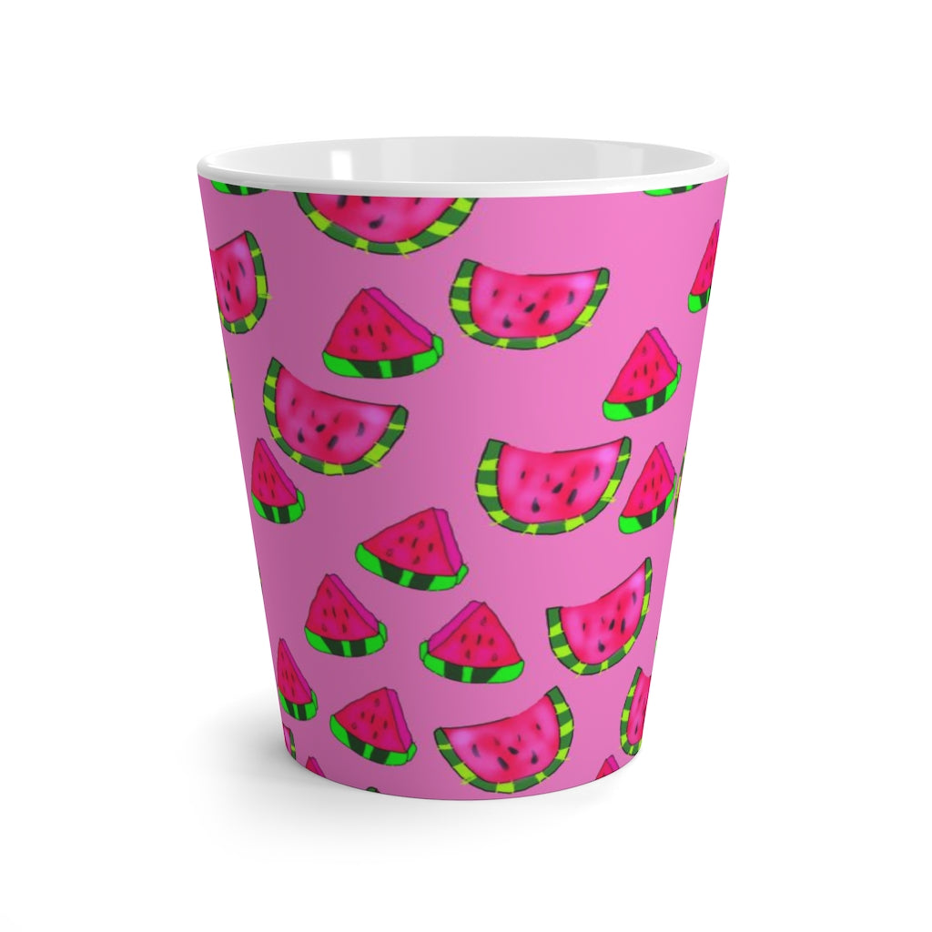 Watermelon Pattern Latte mug