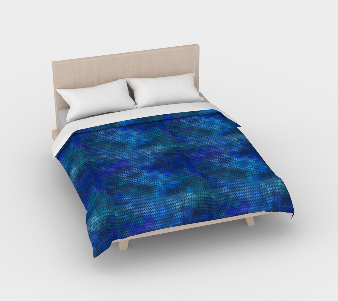 Blue Dragon Scales Duvet Cover