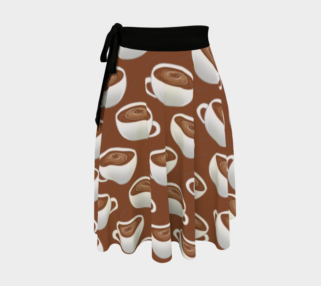 Coffee On Coffee Wrap Skirt
