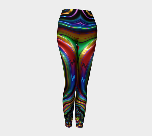 Rainbow Liquid Fractal Leggings