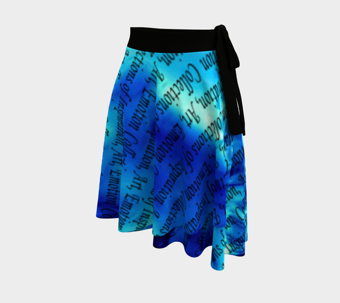 Inspiration In Blue Wrap Skirt