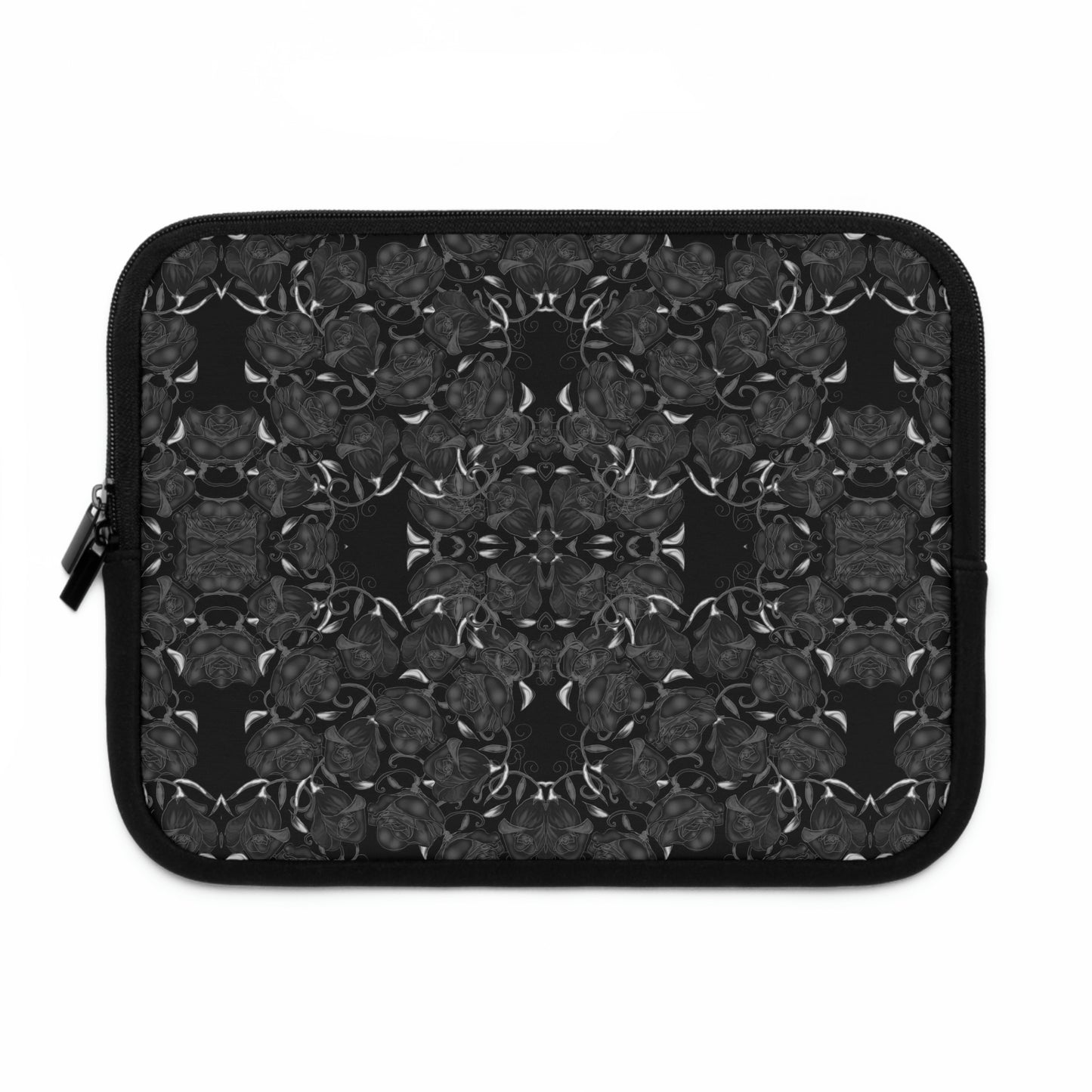 Black Roses Pattern Laptop Sleeve