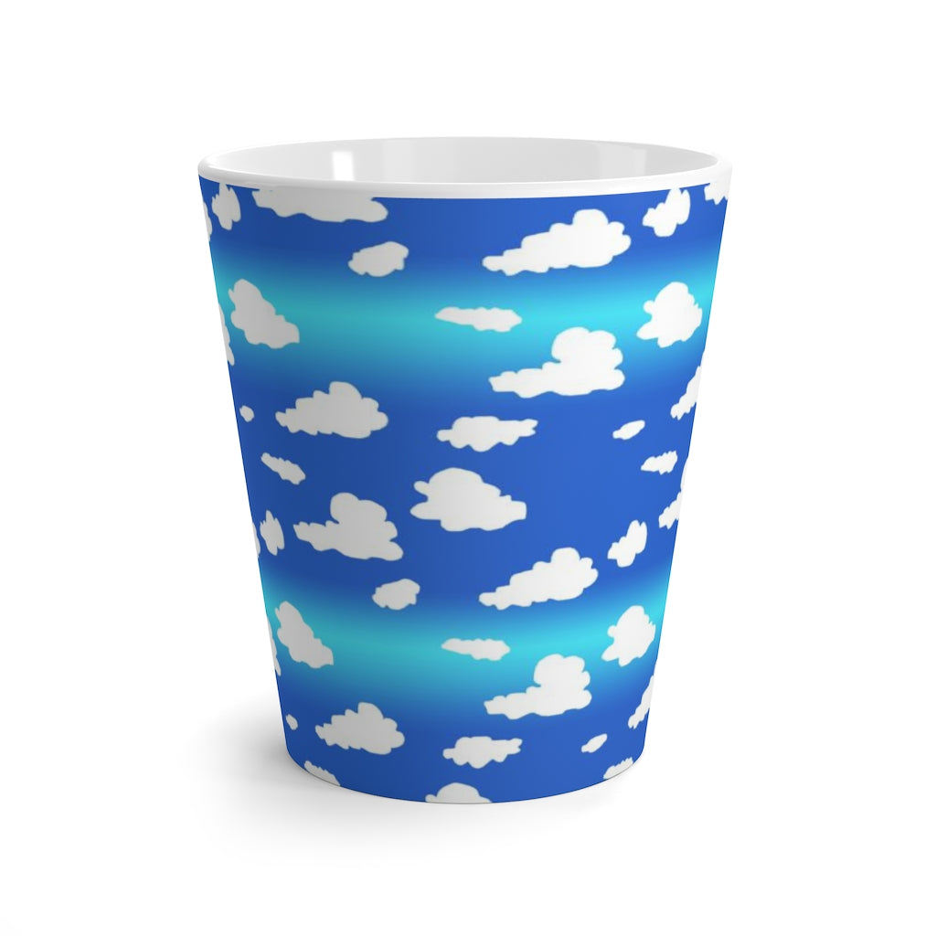 Clouds Pattern Latte mug