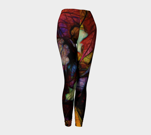 Fall Leaves Abstract Leggings