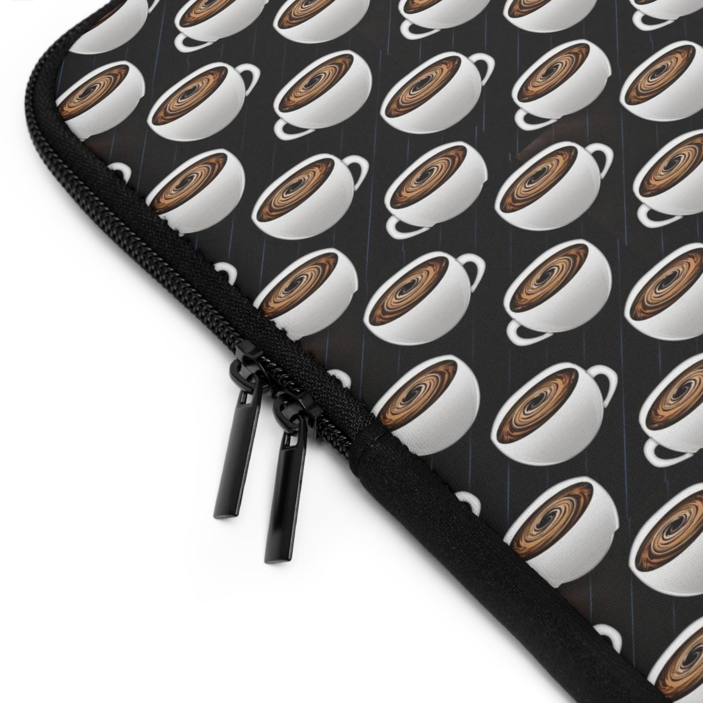 Coffee Cups Pattern Laptop Sleeve