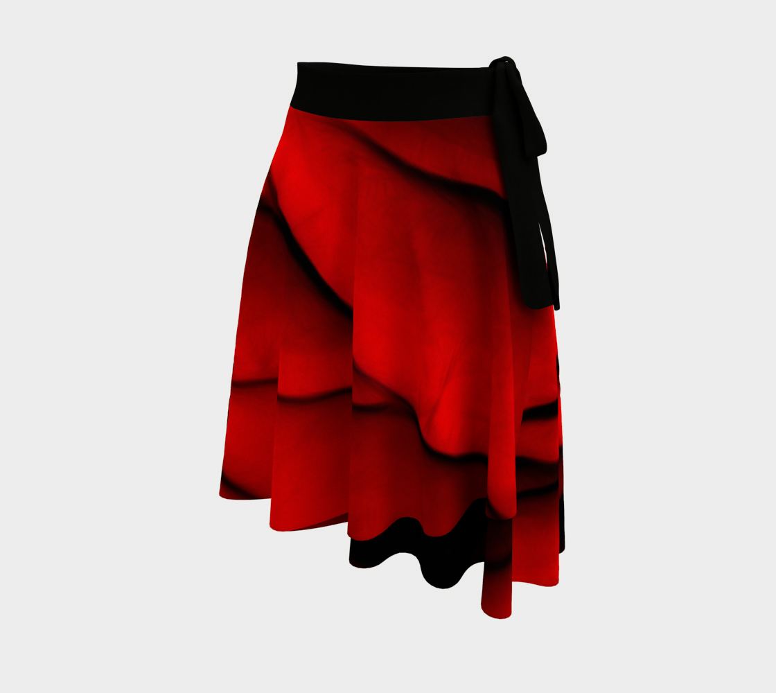 Whole Reddest Rose Wrap Skirt