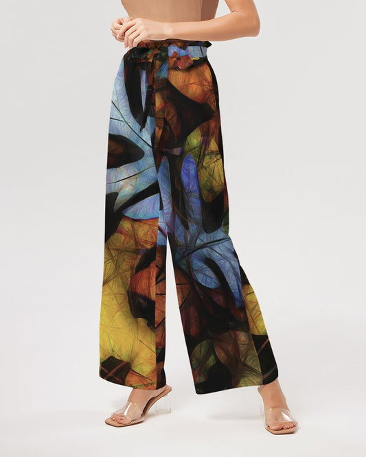 Mid October Leaves Women's High-Rise Wide Leg Pants