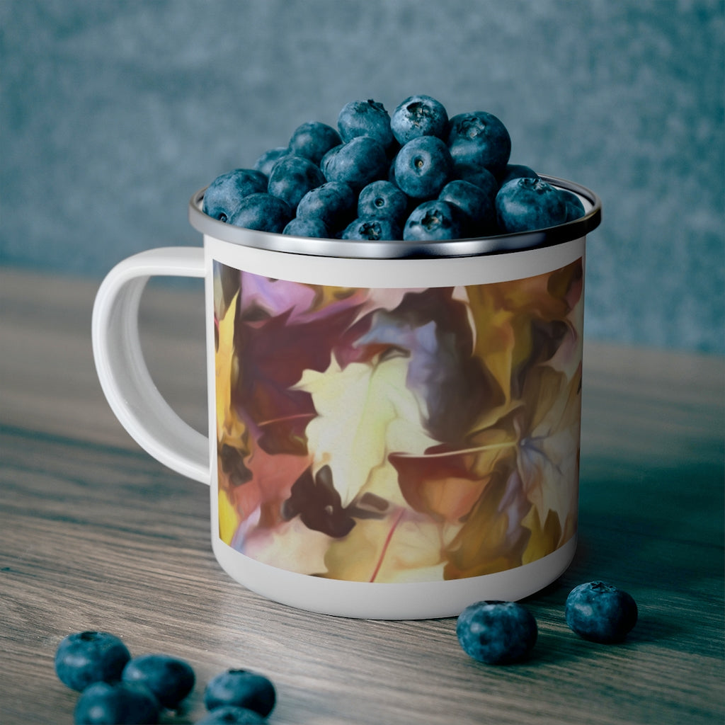 Fall leaves Bright Enamel Camping Mug