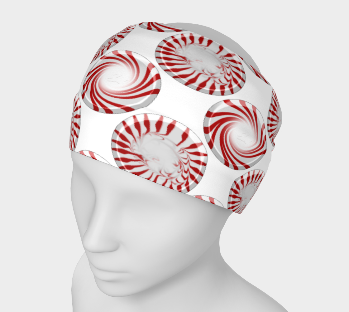 Peppermint Candy Dots Headband