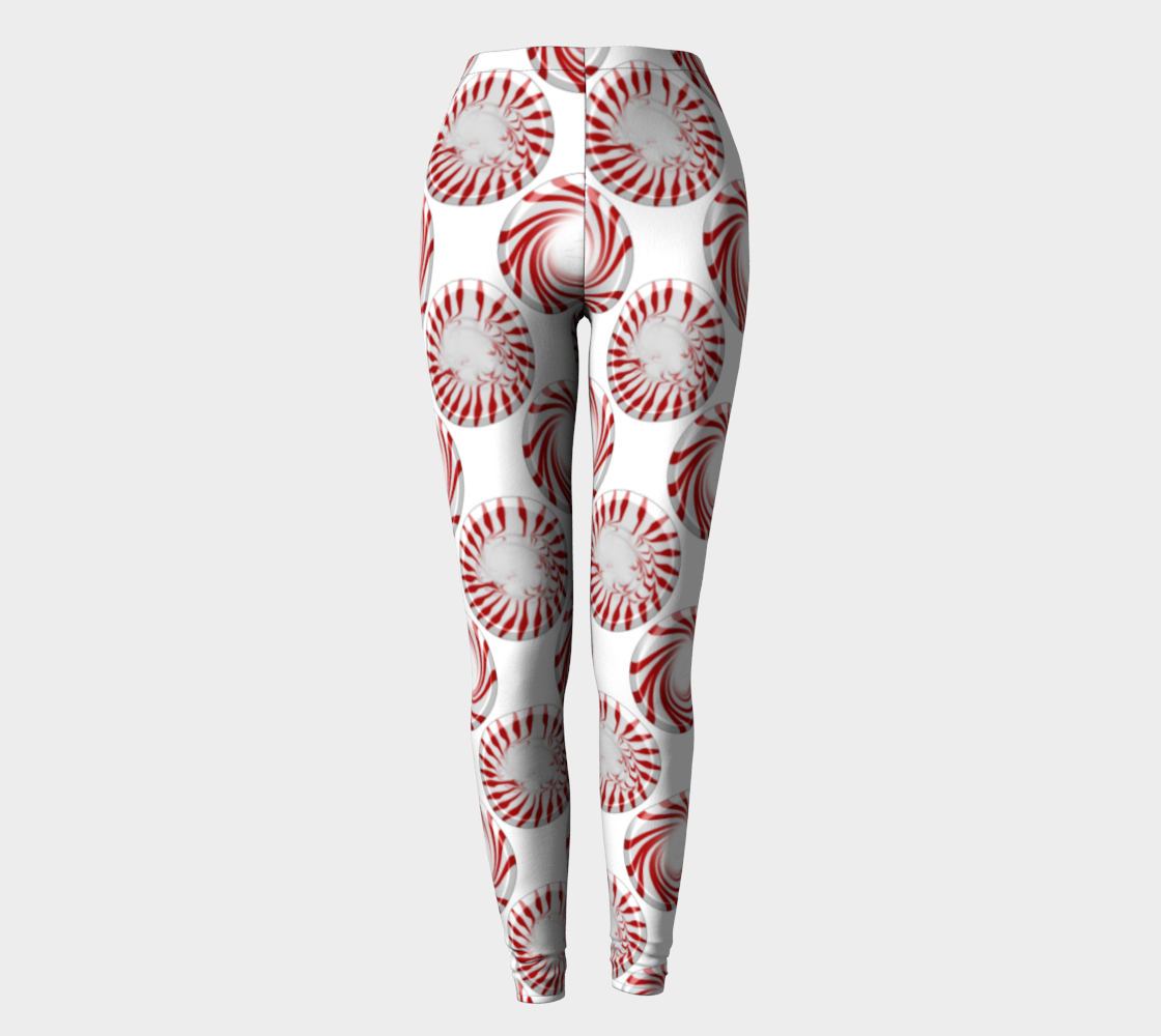 Peppermint Candy Dots Leggings