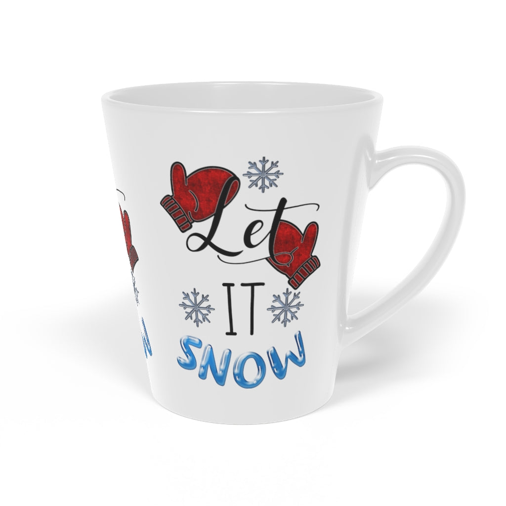 Let It Snow Latte Mug, 12oz