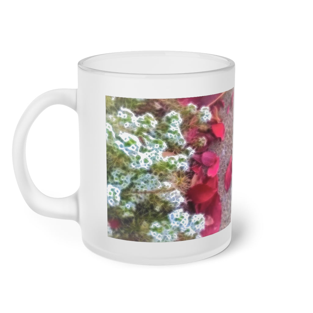 Fall Sidewalk Kenosha Frosted Glass Mug